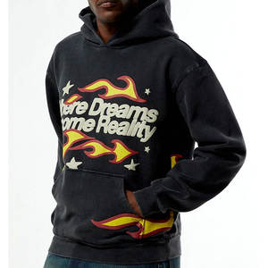 Sudadera con Estampado Puff, Fabricante OEM, Sudadera de Felpa de Algodón Grueso con Logotipo en Relieve 3D, Ropa Urbana para Marcas y Pedidos al por Mayor - Product Image 4