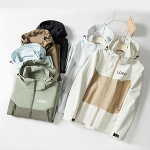 Custom Men's Sports Waterproof <b>Rain</b> <b>Jackets</b> Hooded Stand Windbreakers Winter Hiking <b>Plus</b> <b>Size</b> Casual Outdoor Wear High Street - Product Image 3