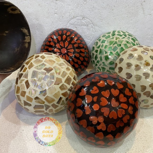 Tazón de Cáscara de Coco Lacado Personalizado, Decoración Desechable para Mesa, Hecho a Mano con Cáscara de Coco, Precio de Fábrica - Caryln - Product Image 1