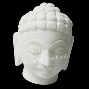 Venta al por mayor personalizable estatua de ídolo de cara de Buda hecha a mano artesanías de resina de mármol puro bellamente coloreado mejor precio patrón 3D - Product Image 1