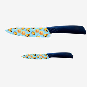 Juego de 3 Cuchillos de Cocina de Cerámica Hechos a Mano, con Hoja de Cerámica y Mango de Plástico, Afilados, Duraderos, Aptos para Lavavajillas, Entrega Rápida, Gran Stock - Product Image 1