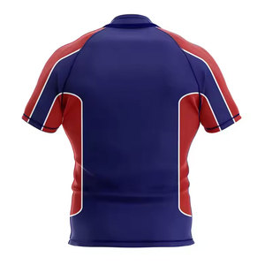 Vente en gros – Nouveauté : Ensembles de maillots de rugby en polyester imprimés personnalisables pour équipes sportives (fabrication usine) - Product Image 2