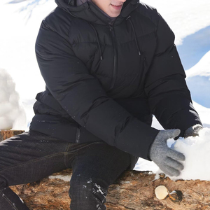 Veste bouffante à col montant pour hommes d'excellente qualité, tenue décontractée à capuche brillante pour l'hiver, veste bouffante personnalisée pour hommes - Product Image 5