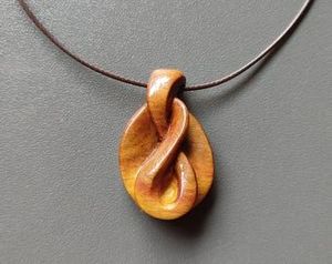 BELOW <b>NECKLACES</b> FOR WOMEN MEN NATURAL <b>LARGE</b> BOHO TRIBAL SONO WOODEN <b>Pendant</b> on Adjustable Cord Handmade <b>Necklace</b> - Product Image 4