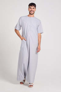 Jubbah cómodo para hombres 2024 última colección Jubba árabe elegante para hombres Thobes Venta caliente thobes Jubbah para hombres - Product Image 4