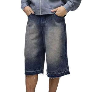 Fabricantes de Ropa de Verano de Moda, Ropa Urbana para Hombre y Mujer, Shorts de Mezclilla Personalizados con Lavado Vintage - Product Image 1