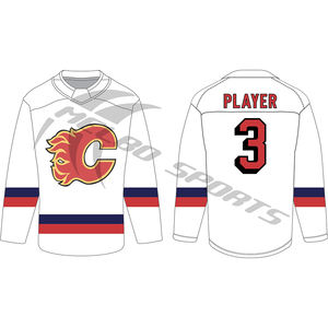 100% Polyester Ice Hockey Jersey Sublimation Printing Embroidery Four-Way Stretch Custom Team Name Brand for Boys Children - Product Image 3
