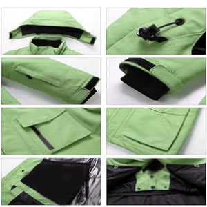 Combinaison de ski unisexe grande taille en polaire chauffante - Imperméable, coupe-vent, respirante et anti-transpiration pour le snowboard - Product Image 4