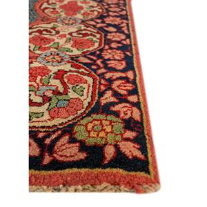 Aalam Hand Knotted Wool Rug Pink & Purple Medallion Pattern for Home Living Room or Hallway Decor 9x12 Inches-Paem-1548 - Product Image 4