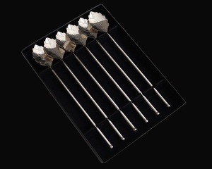 Juego de agitadores de cócteles con diseño de hoja, elegante mango largo, mezcla suave, accesorio de bar reutilizable, perfecto para bebidas, fiestas y bares - Product Image 5