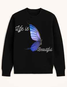 Sweat-shirt d'hiver pour homme ultra doux et personnalisable, pull-over uni en polaire polyester/coton, respirant, imperméable, tissu 380g - Product Image 4