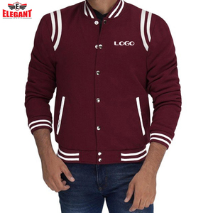 เสื้อแจ็กเก็ตเบสบอล,ออกแบบโลโก้ปักตามสั่งสำหรับผู้ชายใส่ไปวิทยาลัย - Product Image 3