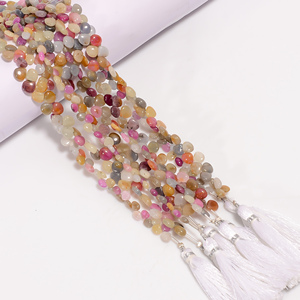 Cuentas de zafiro, cuentas lisas con forma de corazón de zafiro múltiple, cuentas de piedras preciosas de zafiro múltiple, cuentas de zafiro múltiple para la fabricación de joyas - Product Image 3