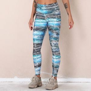Nouveau legging de yoga pour femmes pantalon de yoga d'entraînement de gymnastique pour femmes MS-YL-011 imprimé personnalisé bon marché de grande taille - Product Image 3