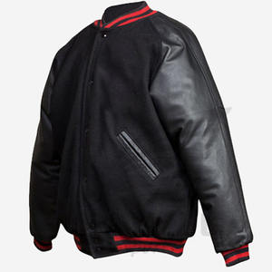 Haute qualité hommes 2022 College Varsity veste Logo personnalisé Baseball veste bouton en gros plaine Letterman veste pour l'hiver - Product Image 2