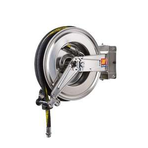 Meclube Carrete de Manguera Automática Giratorio Izquierdo AISI 304 Acero Inoxidable para Gasolina Ø3/4 ''-19x2715M para Combustible Industrial - Product Image 1