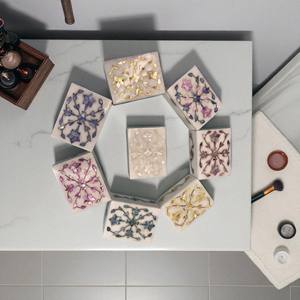 Wholesale Modern Mini Square Marble Jewelry <b>Keepsake</b> <b>Box</b> | Handmade Floral Pattern Ring Holder | Elegant Gift <b>Box</b> for Small - Product Image 5