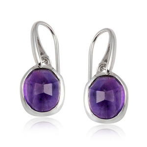 Pendientes de piedras preciosas de lapislázuli de Plata de Ley 925 nuevos al por mayor, joyería de moda colgante para bodas y fiestas - Product Image 2