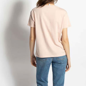 เสื้อยืดคอกลมแขนสั้นสำหรับผู้หญิงเสื้อยืดคอกลมผ้าคอตตอนเข้ารูปเป็นมิตรกับสิ่งแวดล้อมเสื้อยืดผู้หญิงธรรมดาสำหรับฤดูร้อน - Product Image 3