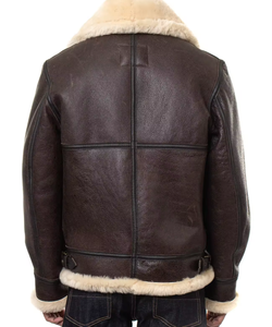Veste d'hiver chaude en fausse fourrure Sherpa XXS grande taille manteau doublé en cuir surdimensionné pull up en cuir de vachette avec laine-mince longue épaisseur - Product Image 5