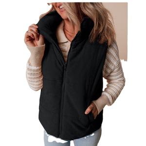 แจ็กเก็ตขนเป็ดไซส์ใหญ่พิเศษของผู้หญิงแจ็กเก็ตแบบลำลองสีพื้นกันลมระบายอากาศมีซิปแฟชั่น - Product Image 1