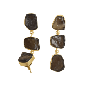 Boucles d'oreilles pendantes en laiton tendance, fabrication artisanale, texture en laiton semi-précieux mat, design bohème chic, qualité supérieure, prêt pour le B2B - Product Image 4