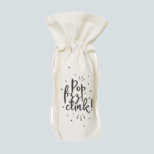 Sac à vin en coton épais avec logo personnalisé imprimé, idéal pour une bouteille d'un litre, sac à cordon, emballage pour bouteille d'alcool - Product Image 4