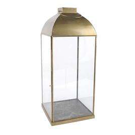 Lanterne de terrarium hexagonale en métal et verre de style industriel vintage, lanterne à bougie pour patio, jardin et décoration de salon de luxe - Product Image 4