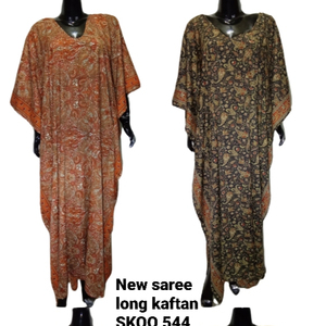 ใหม่สำหรับสุภาพสตรีแบบดั้งเดิมพิมพ์ลายดอกไม้สไตล์คาฟตันผ้าไหมผ้าซิ่นความยาวถึงพื้นมีซิปตกแต่งกระดุมสวมใส่กลางคืน-ขั้นต่ำ - Product Image 2