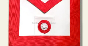 Custom Royal Arch Masonic Apron | High Quality Lambskin | Hand Embroidered Freemason Regalia <b>Maker</b> Pakistan - Product Image 5