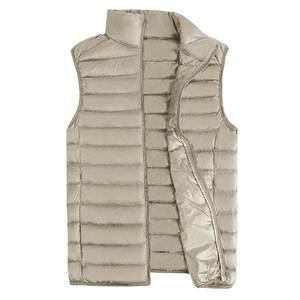 Logotipo personalizado a prueba de viento sin mangas ligero sin costuras abajo Chaleco de pie cuello hombres Golf chaleco - Product Image 1