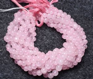 Cuentas de cuarzo rosa Natural para fabricación de joyas, bola redonda lisa de cuarzo rosa de 13 ", piedra preciosa redonda de forma redonda - Product Image 4