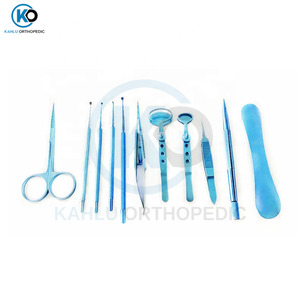 <b>Titanium</b> Alloy 11pcs Chalazion Instrument Set with Sterilization Box for Ophthalmic Surgery Instruments by KAHLU ORTHOPEDIC - Product Image 2