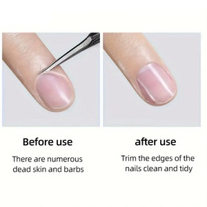 Nouveaux ciseaux de pédicure de manucure en acier inoxydable incurvés de haute qualité personnalisés avec lame droite pour le soin des ongles des cuticules - Product Image 5