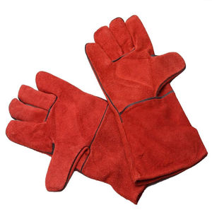 Guantes de trabajo de soldadura resistentes al calor de cuero de vaca de alta calidad para hombre, guantes de seguridad canadienses con forro - Product Image 1
