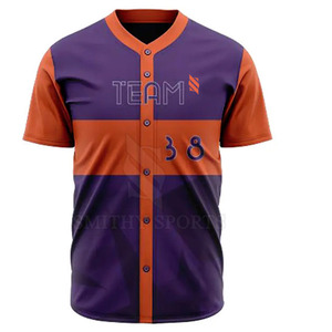 Le maillot de baseball durable à manches courtes définit des uniformes de vêtements de sport confortables - Product Image 3