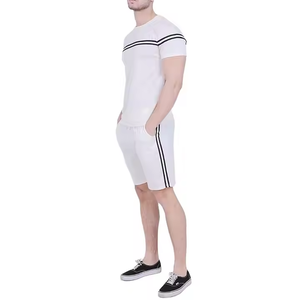 ชุดเสื้อยืดและกางเกงขาสั้นสำหรับผู้ชายแห้งเร็วและระบายอากาศได้ดีดีไซน์สไตล์สตรีทสำหรับพิมพ์ลายยั่งยืนในฤดูร้อน - Product Image 6