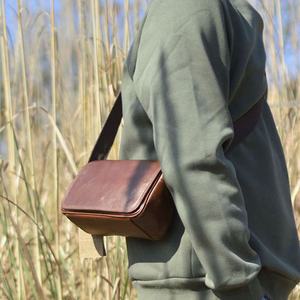 Bolso bandolera de cuero genuino para hombre, bandolera impermeable, bandolera con estilo a la moda, 2017 - Product Image 5