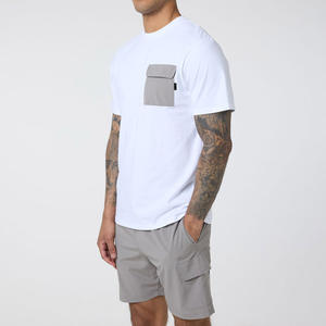 2025 Venta al por mayor Twin Set Nueva llegada Algodón Poliéster Hecho Ropa deportiva Camisetas y Short Men Twin Set - Product Image 2