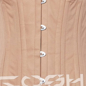 Corset amincissant en coton nude à double armature, sous-poitrine |   Corset renforcé double pour sous la poitrine - Product Image 4