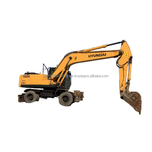 Hyundai <b>wheel</b> <b>excavator</b> 210W-7 21 tons Korean brand original digger. Modern used <b>wheel</b> <b>excavators</b> for sale at low prices - Product Image 1