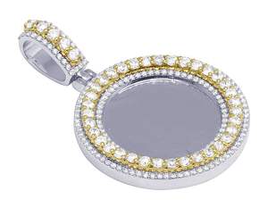 Pendentif Hip Hop personnalisé glacé en argent 925 en moissanite pour homme et femme - Product Image 2