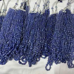 Cuentas Redondas Lisas de Tanzanita Azul Natural de 6x4 mm a 12x10 mm para la Fabricación de Joyas - Product Image 5