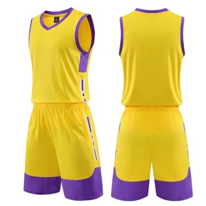 Maillot de football personnalisé basket-ball-uniformes-ensembles retour hommes collège basket-ball maillots costumes enfant garçons filles sport - Product Image 6