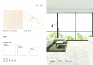 Carreaux de sol en porcelaine brillante 1200x1200, dalle de grande taille pour projets commerciaux - Product Image 3