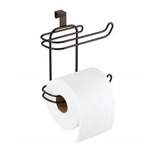 New Stylish Stainless Steel Toilet <b>Roll</b> <b>Holder</b> Paper Storage Over-the-Toilet Hanging Design Simple Modern Style for <b>Kitchen</b> - Product Image 1