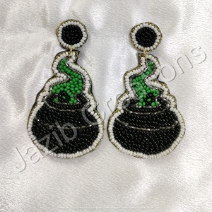 Boucles d'oreilles créatives en forme de cercle en perles Miyuki faites à la main, style bohème 2025, géométrie colorée, perles de graines - Product Image 5