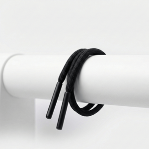 Custom Logo Braided Coated 100% Polyester 3 Strand Twisted Eco-Friendly <b>Drawstring</b> Cords Aglets Shoes Bags Hats Garments Home - Product Image 5