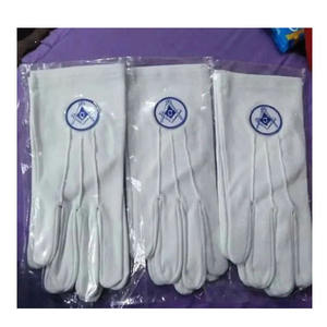 Conjunto de Guantes para Oficiales de Logia Azul Masónica, Maestro Venerable, Color Blanco, 4 Logos, Diseños y Estilo Exclusivos, Gran Venta 2026 - Product Image 6