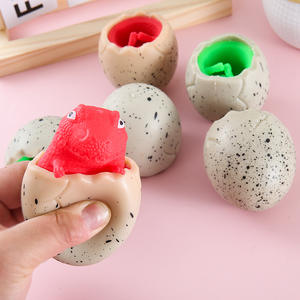 ของเล่นลูกบอลฝึกคลายเครียดรูปทรงไข่ไดโนเสาร์ TPR เหมือนจริง - Product Image 3